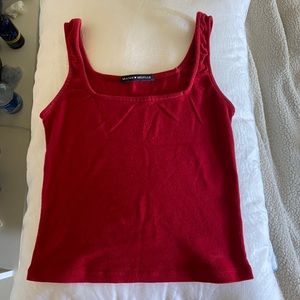 brandy melville red tank